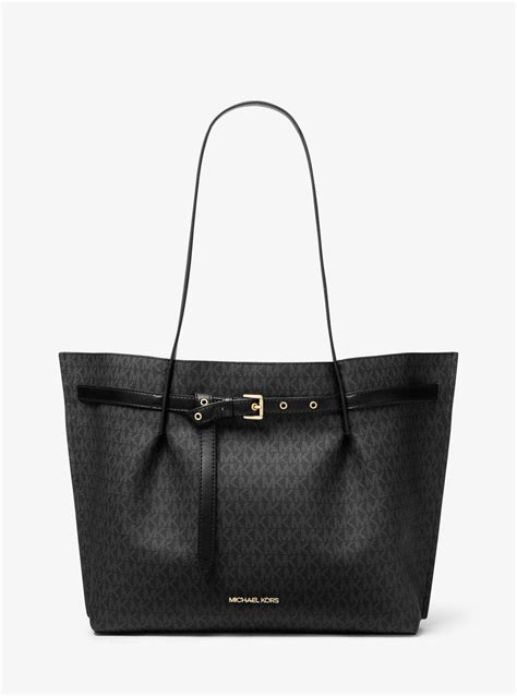 michael kors bag with logo|emilia large logo tote bag.